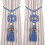 2Pcs Handmade Braided Curtain Rope Tiebacks Curtain-  blue 1