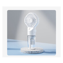 3X Draagbare Handsproeiventilator Watersproeinevelventilator Studentenslaapzaal Miniventilator Zomerbenodigdheden Buitenkoelgereedschap, Wit