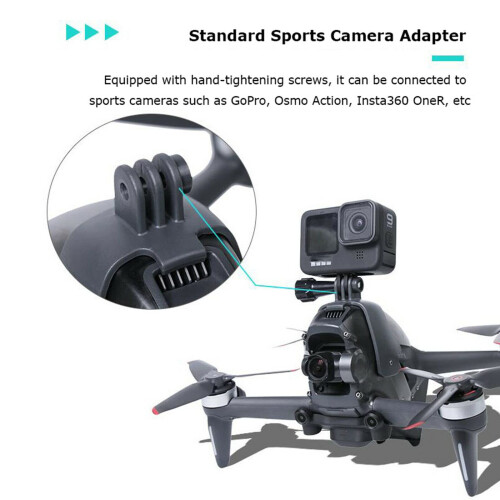 Multifunctional Expansion Mount Bracket with 1/4 Inch Adapter Lightweight Plastic Design for DJI FPV 2