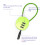 Travel Luggage Padlock 3-Digit Combination Small Wire Rope 2