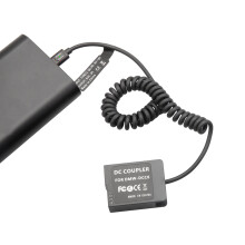 3X DMW-BLC12 Batería Ficticia DMW-DCC8 PD USB-C Acoplador para GX8 FZ1000 FZ300 FZ200 G6 G7 G80 G81 G85 G95 G99 FZ2000