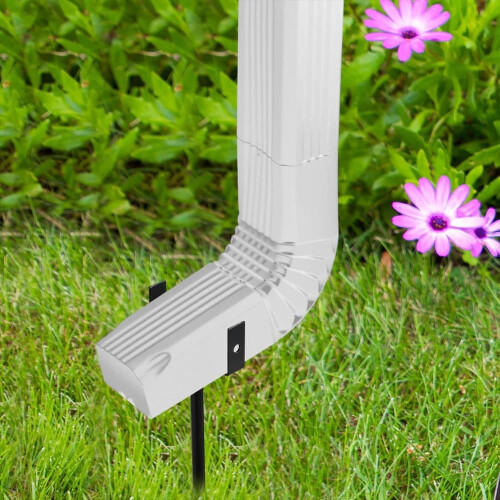 Rainwater Downspout Bracket (2 pcs), Adjustable, Rust-Proof Gutter Extension Bracket Compatible with Yard/Deck/Patio Drainage 1