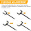 Rainwater Downspout Bracket (2 pcs), Adjustable, Rust-Proof Gutter Extension Bracket Compatible with Yard/Deck/Patio Drainage 8