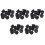 50 Pcs 21 X 12 mm Conical Recessed Foot Feet Rubber Buffer Material: Rubber 1