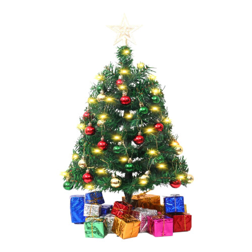 17-inch Pre-Lit Mini Christmas Tree with Warm White LED 1