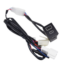 2X Car QC3.0+PD Fast Charger Socket 12V/24V USB Charging Outlet Power Adapter for 2004-2009
