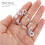 Hair Accessories with Pendants 6 pcs 3