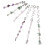 Hair Accessories with Pendants 6 pcs 5