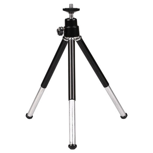 3X   Portable Tripod Adjustable  Tripod Aluminum Alloy for  Camera Projector Black
