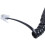 3X Replacement RJ9 4P4C Plug Coiled Stretchy Telephone Handsets Cable  Black 5