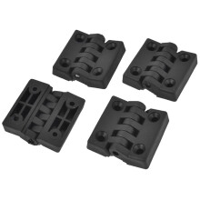 12 Pieces Hinges for Cabinet Doors, Made of Plastic, Reinforced, 40 X 40 mm