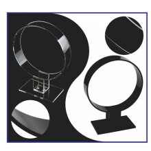 4X Acrylic Headband Holder, Hair Accessories, Headband Display Stand, Jewelry Holder Black