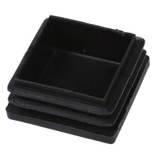 40mm x 40mm Plastic Square Tube Inserts End Blanking Caps Black 20 Pcs
