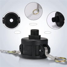 5X 275 330 Gallon IBC Tote Fittings Adapter 2 Inch Tote Tank Drain Adapter with Camlock Garden Hose Connection