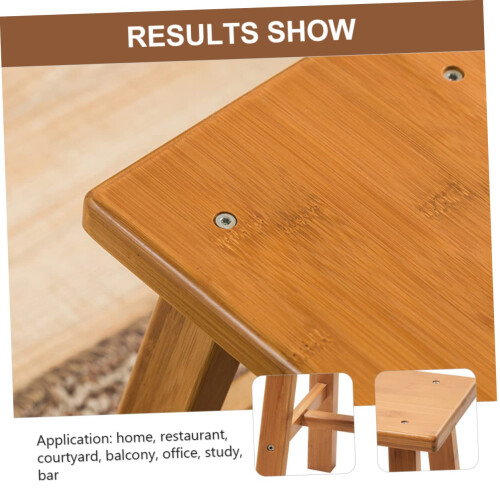 Foldable Bamboo Step Stool for Kids, ChildFriendly Stable Platform, Small Potty Training Stool 2