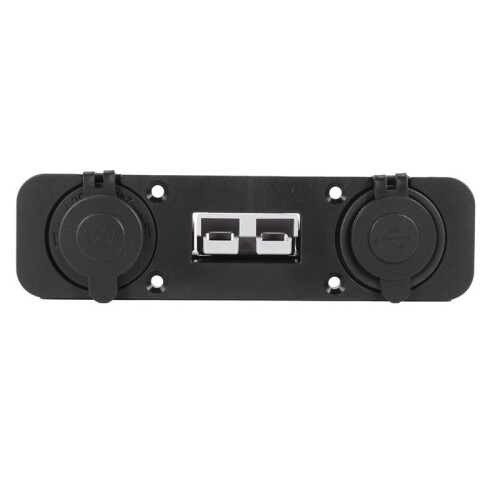 4X Flush Mount for Anderson Plug Socket Double USB Charger Socket Panel for Caravan  Boat Truck 2