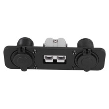 4X Flush Mount for Anderson Plug Socket Double USB Charger Socket Panel for Caravan Boat Truck