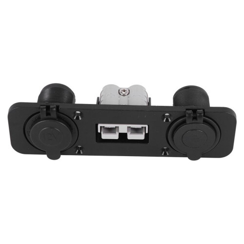 4X Flush Mount for Anderson Plug Socket Double USB Charger Socket Panel for Caravan  Boat Truck