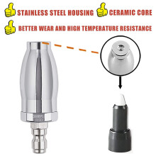 2X Turbo Nozzle for Pressure Washer,Rotating Nozzle for Hot and Cold Water,1/4 Inch Quick Connect,Orifice 3.0, 3600 PSI