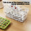 Bac à glaçons en silicone avec couvercle, 28 cubes, vert, lot de 3 6