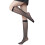 Women's Knee-High Compression Socks Black Mesh Lace-Up Plus 2