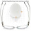 Blue Light Blocking Reading Glasses +3.5 Round Orange Frame Spring Hinge Computer Readers for Women Men 5