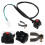 2Pcs Motorcycle Starter Kill Stop Switch Horn Button with Mounting Hardware Assorted Color 7