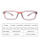 Blue Light Reading Glasses +1.00 Magnification Matt Brown Unisex Rectangle Frame for Computer 3