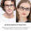 Blue Light Reading Glasses +1.00 Magnification Matt Brown Unisex Rectangle Frame for Computer 5