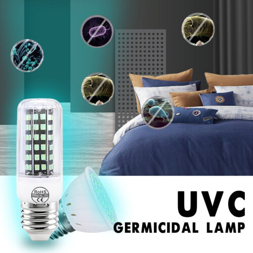 Lampe UVC E27 72 LED pour usage domestique et festif 1