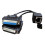 4x Cable de Señal ILDA A RJ45 DB25 Macho y Hembra ILDA A Red 3