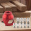 Vertical Punching Locator W/ 2-10 Mm Drill Bushing for Carpentry (Red Grooved) 5