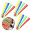 Cornes d'acclamation en plastique assorties, couleur vive, pour 2