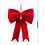 Nœud de Noël en velours rouge 63 cm 3