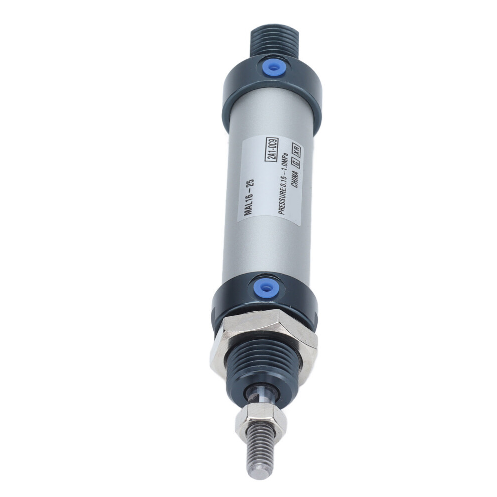 Mini Aluminum Double Action Pneumatic Cylinder Mal16â25, 0.15-1.0Mpa 8731376755653