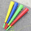 Cornes d'acclamation en plastique assorties, couleur vive, pour 5