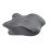 Breathable Cotton Back Pillow Comfortable Memory Foam-Dark Gray 1