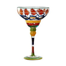 Mexikanisches Cocktail-Margarita-Glas mit exotischem-Amulett