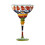 Hand Painted Glassware With Multicolored Designs-amulet 1