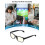 Blue Light Blocking Reading Glasses for Men and Women, Lightweight Black Rectangle Frame 2