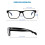Blue Light Blocking Reading Glasses for Men and Women, Lightweight Black Rectangle Frame 4