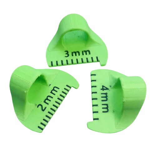 Precisions Sewing Templates Finger Seam Measuring-Green