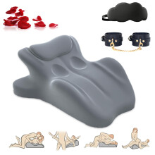 27 Degree Couples Pillow, Ergonomic Support Pillow for Intimacy Comfort and All Sleeping Postures, Grey