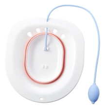 Collapsible Sitz Bath Basin for Postpartum Care and Hemorrhoid Relief, Foldable AntiSpill Design, Fits Most Toilets