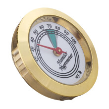 Compact Analog Cigar Hygrometer for Humidor with Quick Humidity Reading and Clear Display