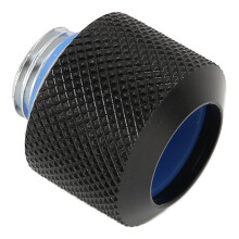Premium Brass Tube Compression Fitting, G1/4, Black