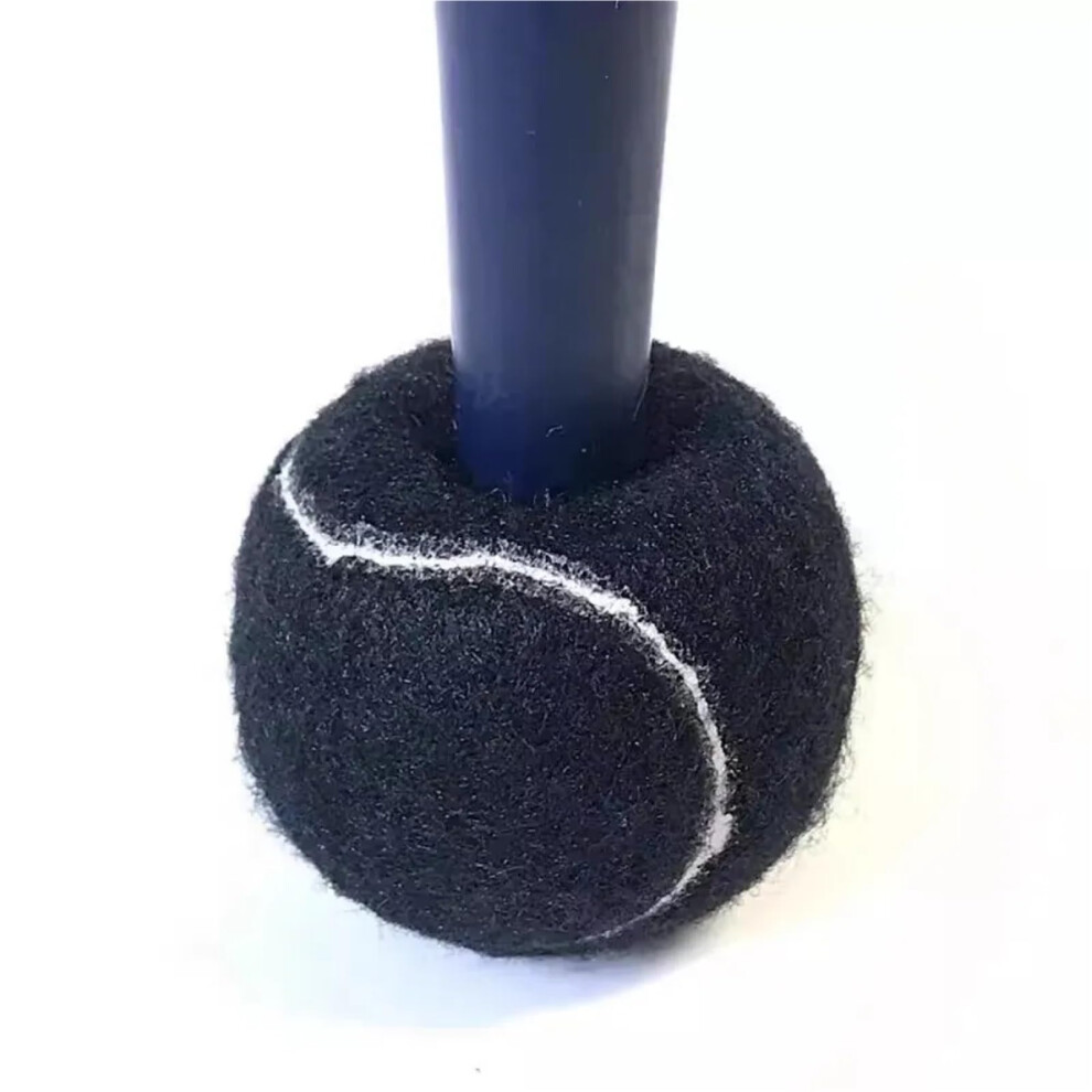 12Pcs Tennis Balls For Walkers Noise Reduction Felt Glides Black Silent Foot Covers Universal Fit Floor Protectors 9771547475194