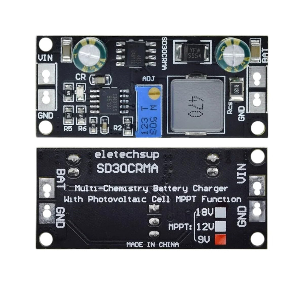 Mppt Solar Charge Controller 1A For 9V 12V 18V Panels, Lithium Battery Charging Module Diy Projects 9771547475422
