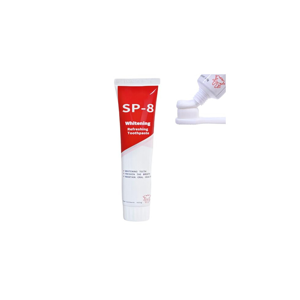 SP8 Whitening Toothpaste with Probiotic Fluoride Blend, Ultra Whitening Formula, Fresh Breath, 1 Pack