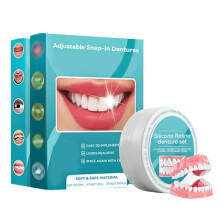 Soft Denture Reline Kit for Adults, Silicone Cushion Set for Secure Comfort Fit and Natural Gum Feel (1 Set)